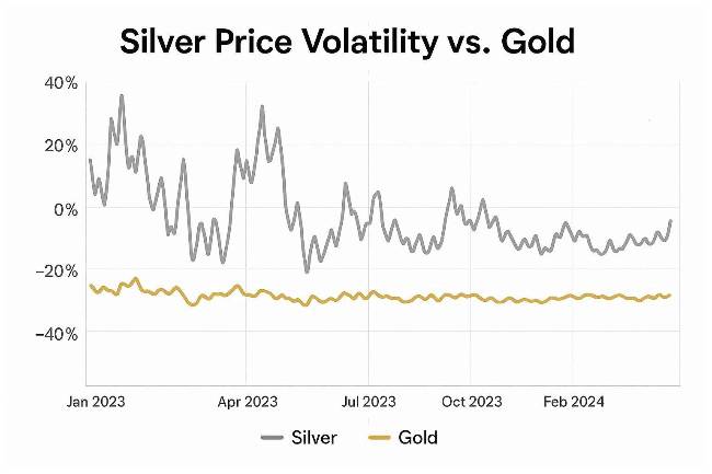 Current Silver vs. Gold Volatility Comparison