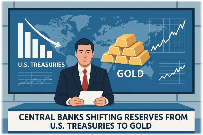 Gold Overtakes Treasuries in Global Reserves